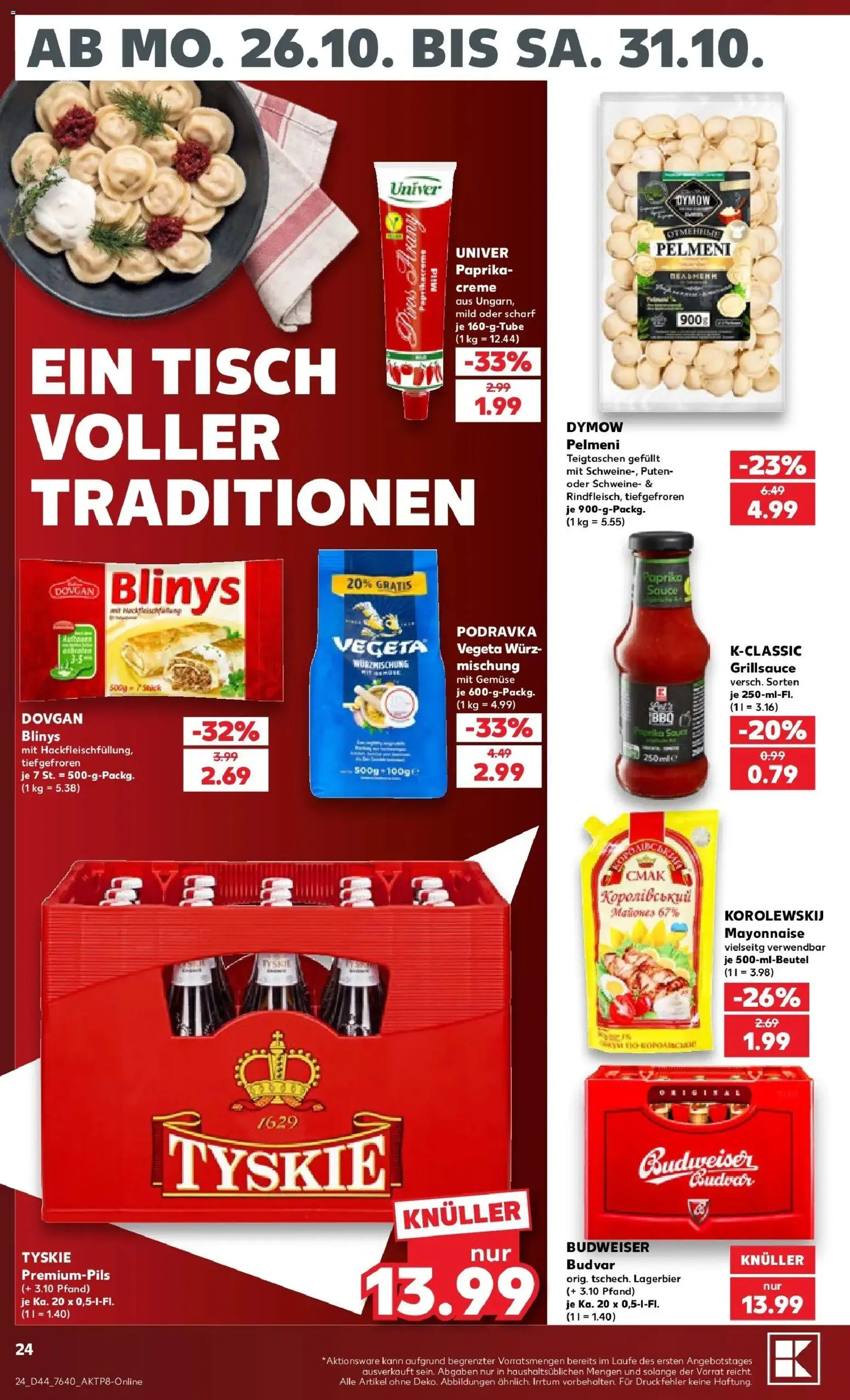 Vorschau von dem Prospekt des Geschäftes Kaufland, gültig ab dem 26.10.2026