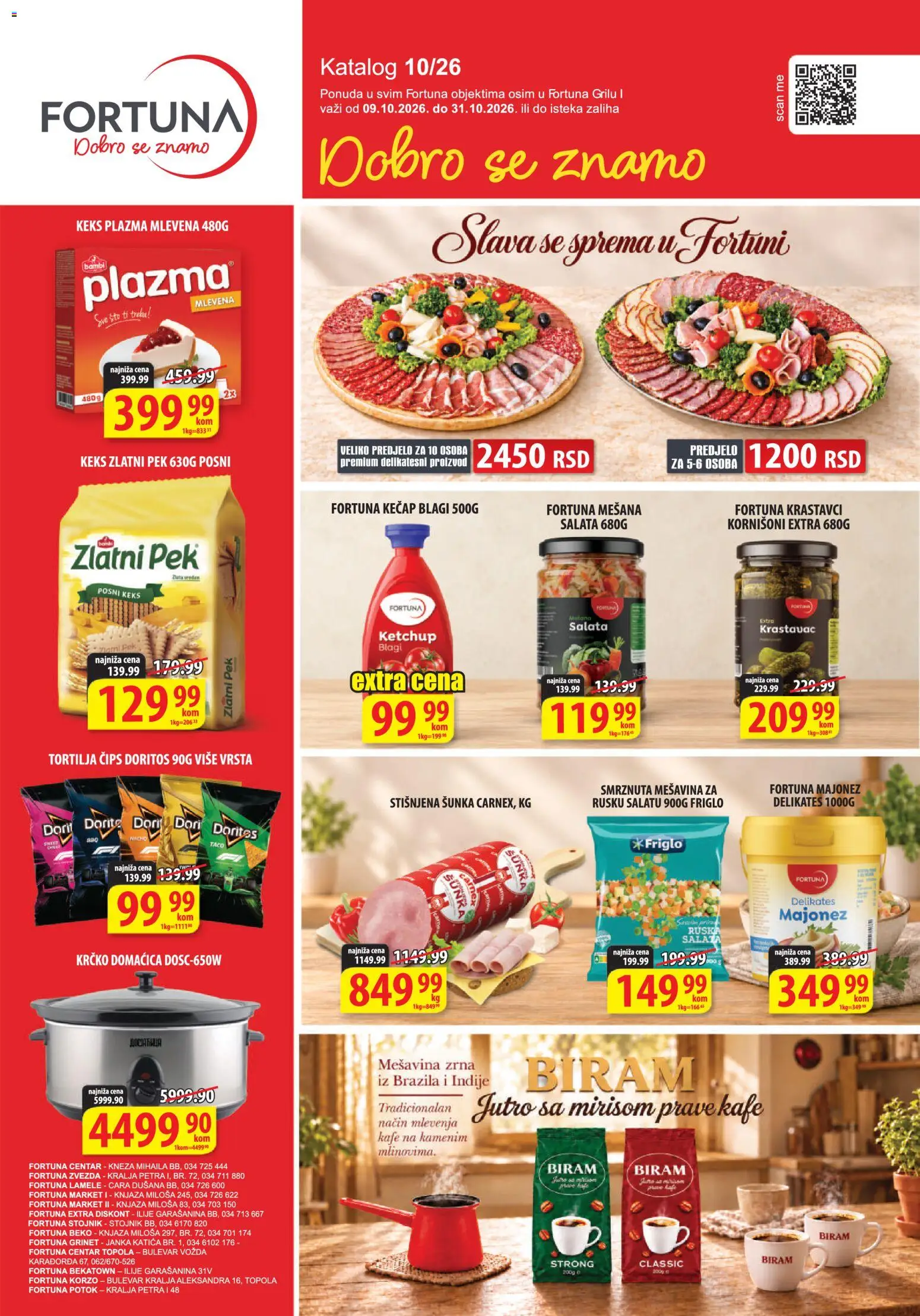Pregled Fortuna Market kataloga - važi od 09.10.2026