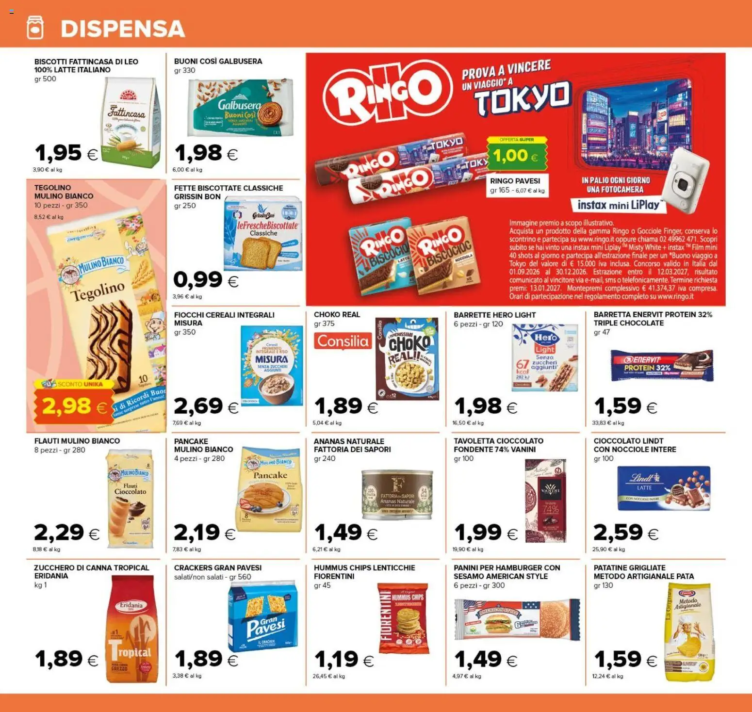 Anteprima dell'opuscolo Tigre volantino Tutto Nuovo Roma dal negozio Tigre valido da 22/10/2026 - Hamburger, Biscotti, Hummus, Lenticchie, Fotocamera, Ananas, Fette biscottate, Zucchero di canna