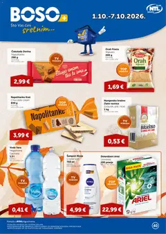 Pregled letka Boso Katalog trgovine Boso vrijedi od 01.10.2026