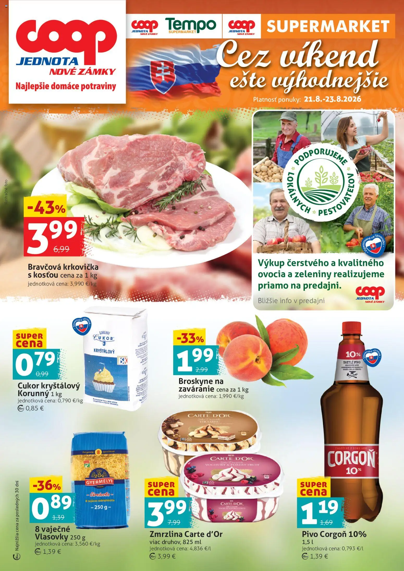 Náhľad COOP Jednota letáku platného od 21.08.2026