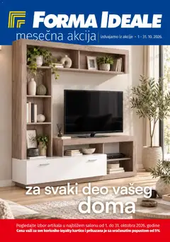 Pregled Forma Ideale kataloga - važi od 01.10.2026
