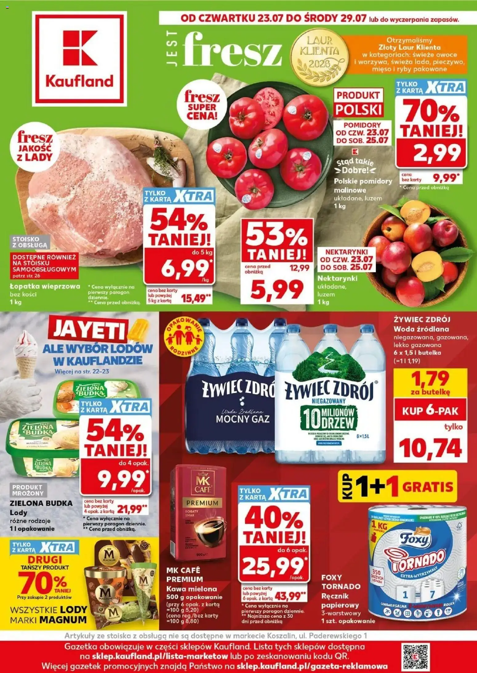 Pogląd gazetki "Kaufland gazetka" ze sklepu Kaufland ważnej od 23.07.2026