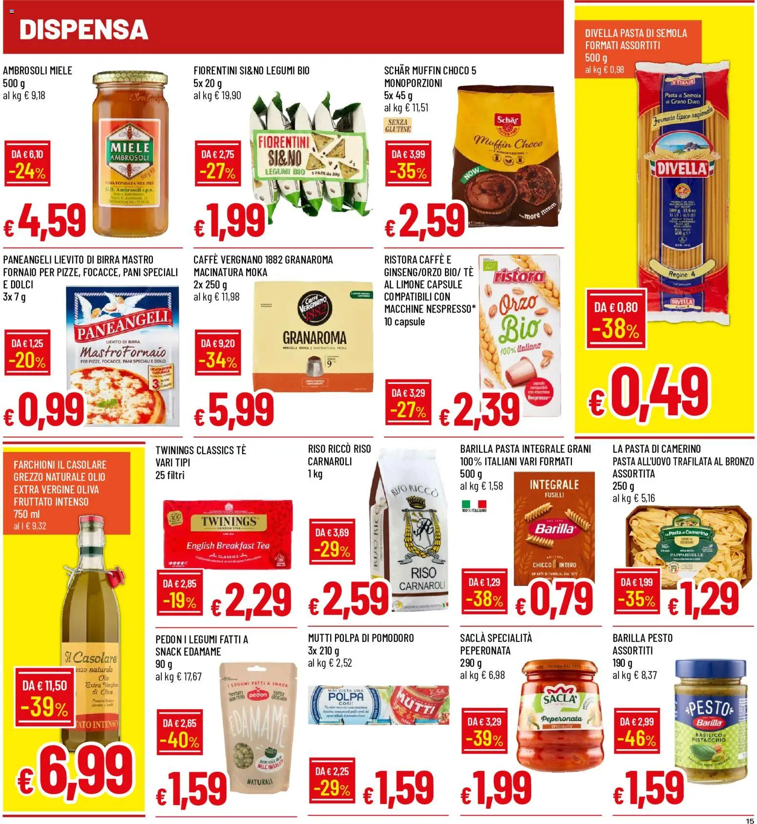 Anteprima dell'opuscolo Galassia volantino dal negozio Galassia valido da 29/10/2026 - Pasta, Caffè, Pomodoro, Basilico, Olio, Pistacchio, Fusilli, Divella