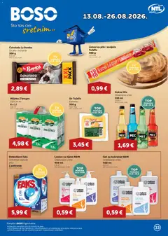 Pregled letka Boso Katalog trgovine Boso vrijedi od 13.08.2026