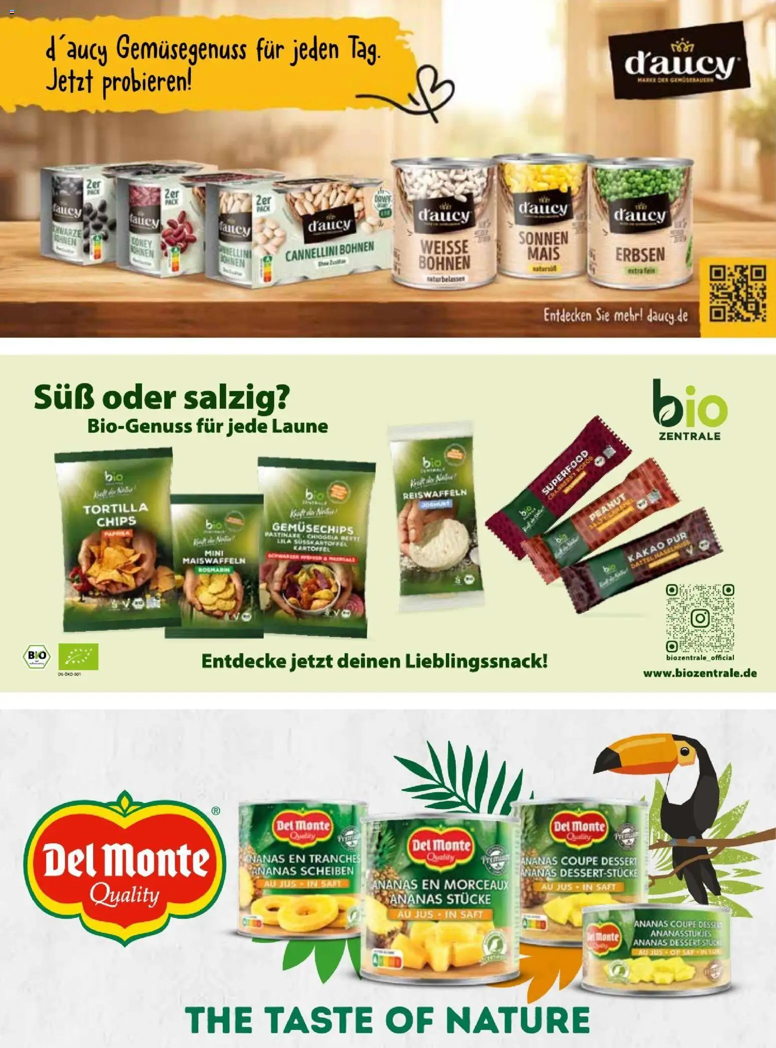 Vorschau von dem Prospekt des Geschäftes V-Markt, gültig ab dem 01.09.2026 - Chips, Joghurt, Ananas, Mais, Erbsen, Dattel, Saft