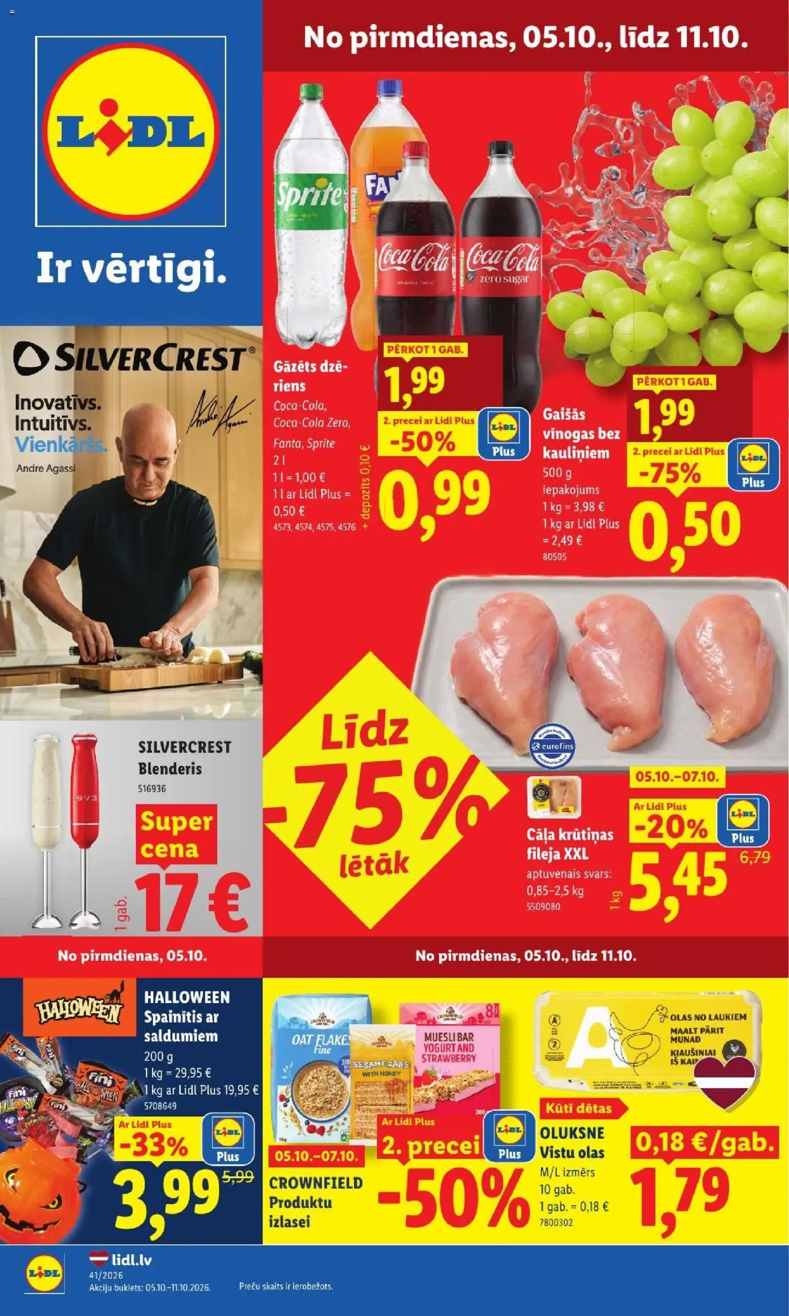 Skatīt Lidl akciju bukletu, derīgs no 05.10.2026.