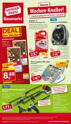Vorschau von dem Prospekt des Geschäftes Sonderpreis Baumarkt, gültig ab dem 05.09.2026