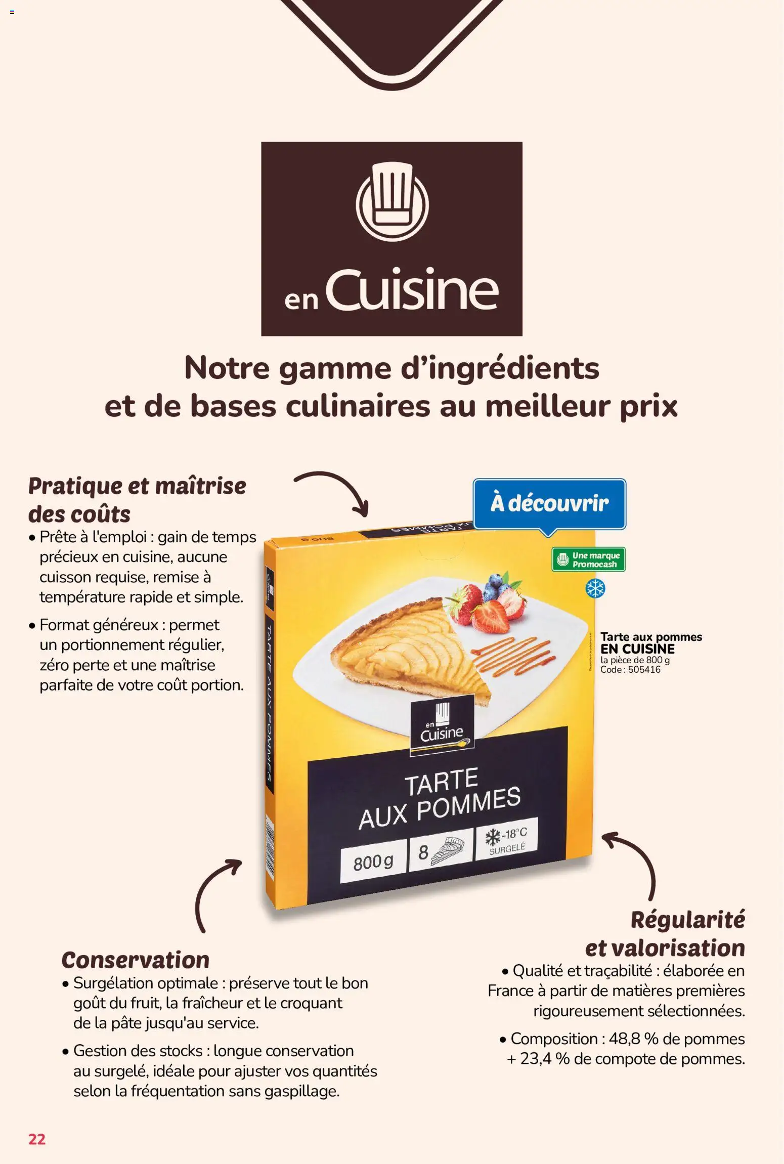 Prévisualisation de Promocash catalogue Rendez-vous Promos du magasin Promocash formulaire valide 29/10/2026 - Tarte aux pommes, Pâte, Tarte, Pommes