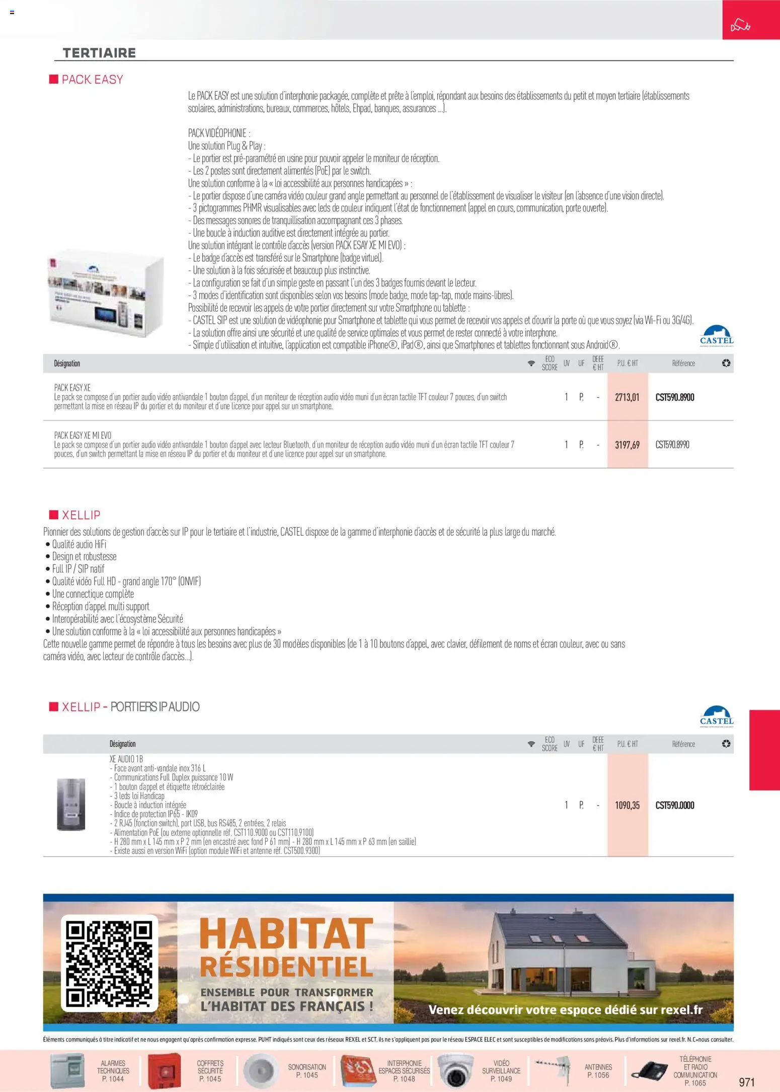 Prévisualisation de Brochure sécurité, communication du magasin Rexel formulaire valide 18/11/2025 - Alimentation, Smartphone, Porte, Étiquette, Audio, Antenne, Moniteur, Caméra vidéo