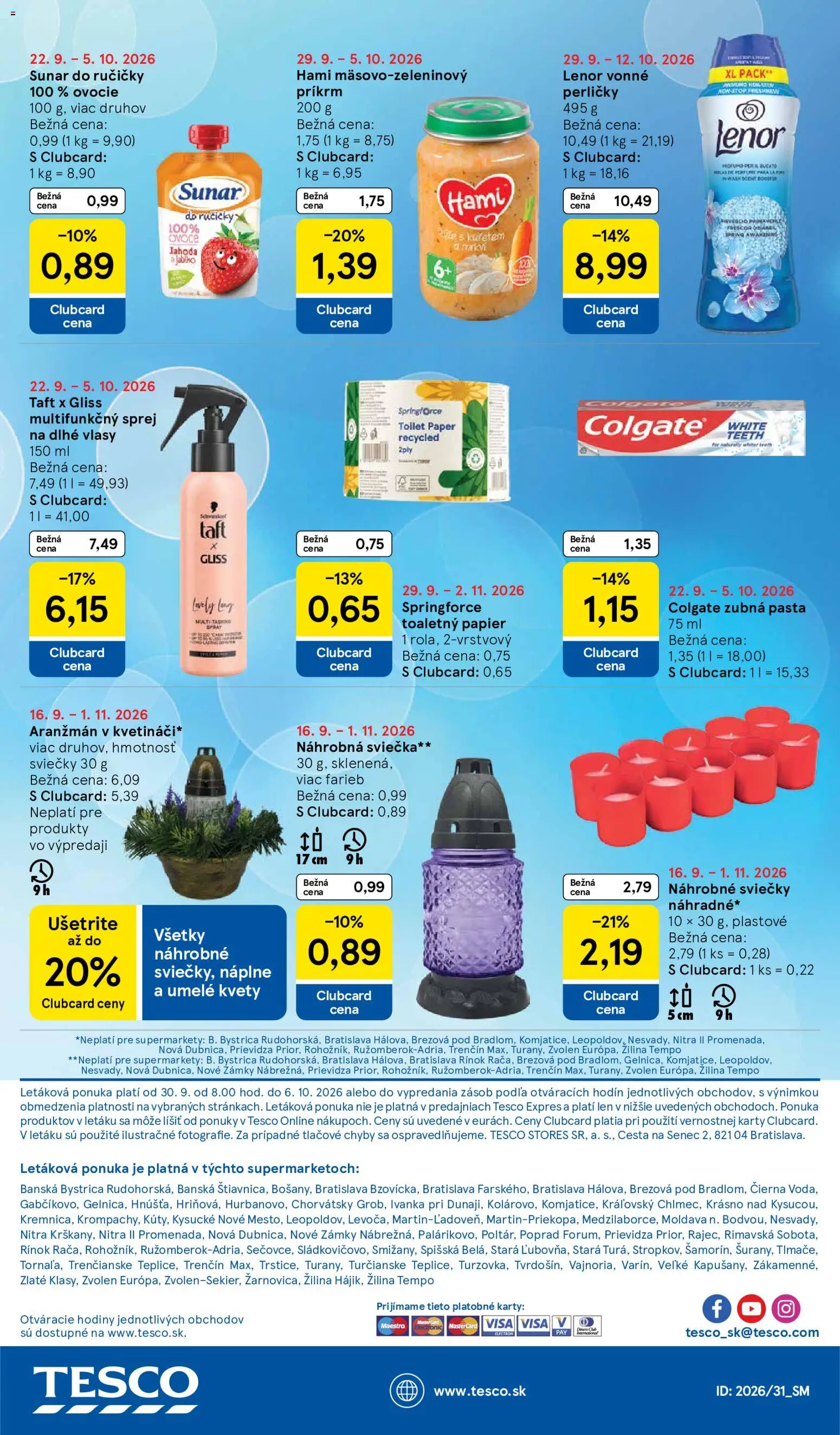Náhľad Tesco letáku platného od 30.09.2026