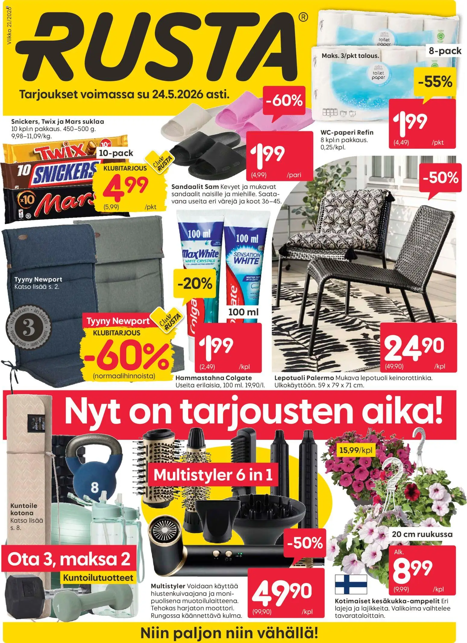 Kaupan Rusta Rusta tarjoukset esikatselu, voimassa 18/05/2026