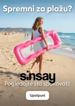 Pregled letka Sinsay katalog trgovine Sinsay vrijedi od 27.07.2026