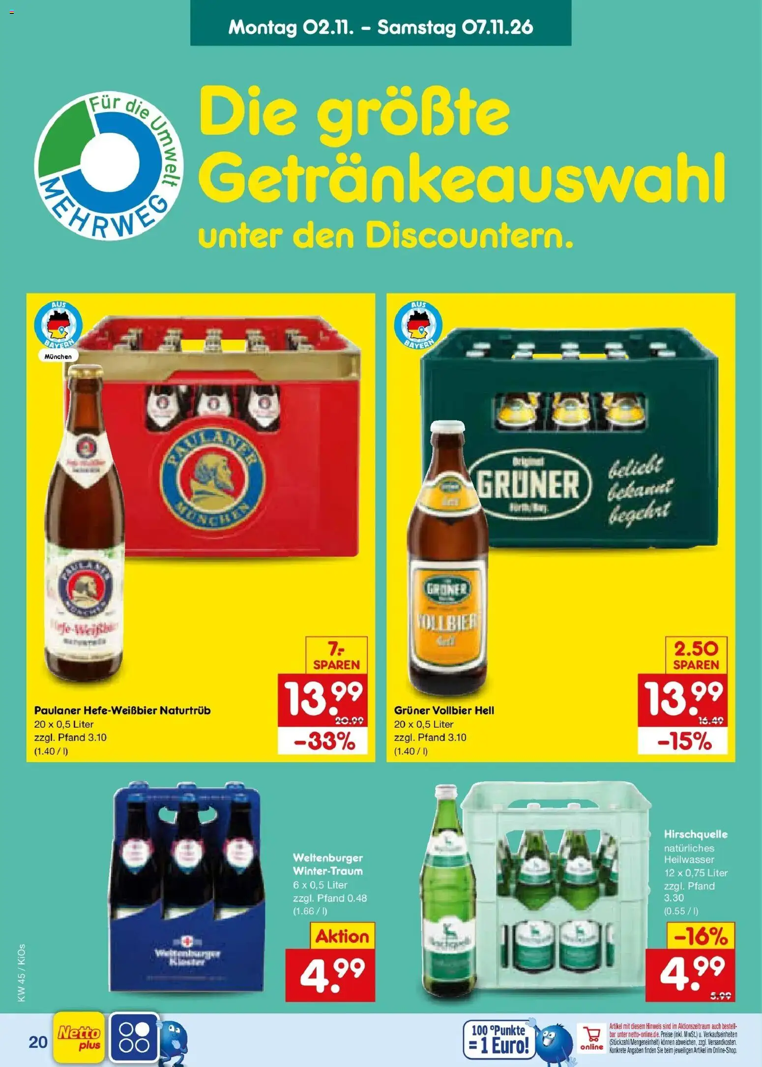 Vorschau von dem Prospekt des Geschäftes Netto Marken-Discount, gültig ab dem 02.11.2026 - Paulaner