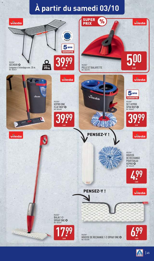 Nouveau catalogue Aldi à partir du 29/09