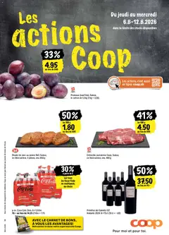 Vorschau des Merkblatts Coop aktionen FR vom Shop Coop gültig von 06.08.2026 bis 12.08.2026