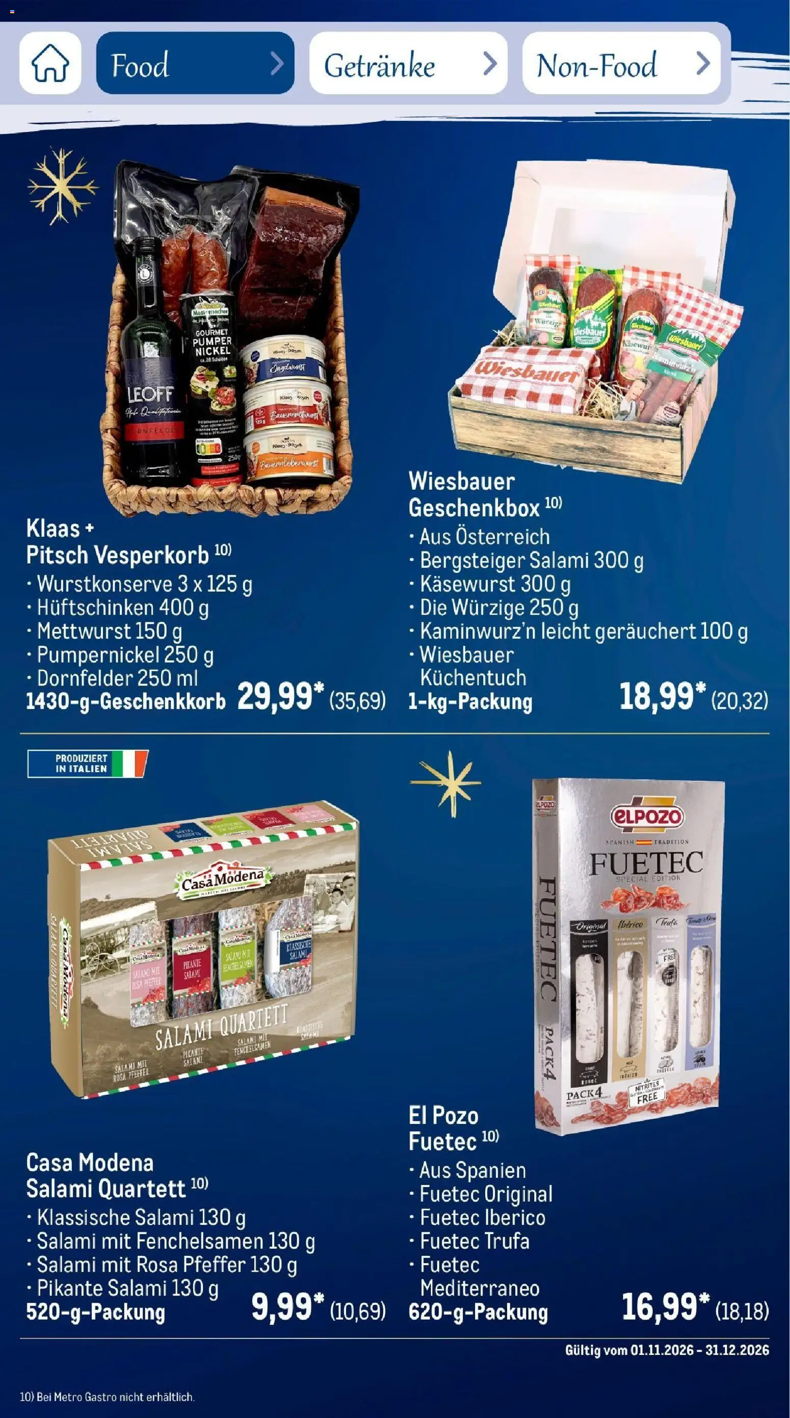 Vorschau von dem Prospekt des Geschäftes Metro, gültig ab dem 01.11.2026 - Salami, Pfeffer