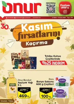 Onur Market Onur Market Katalog 27.10.2026 - Broşürünün önizlemesi
