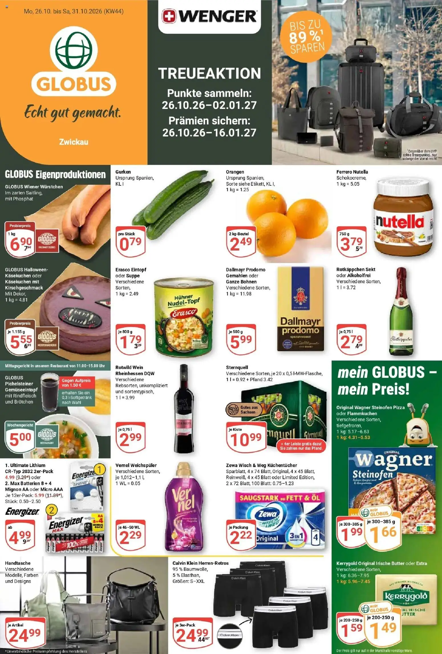 Vorschau von dem Prospekt des Geschäftes Globus, gültig ab dem 26.10.2026