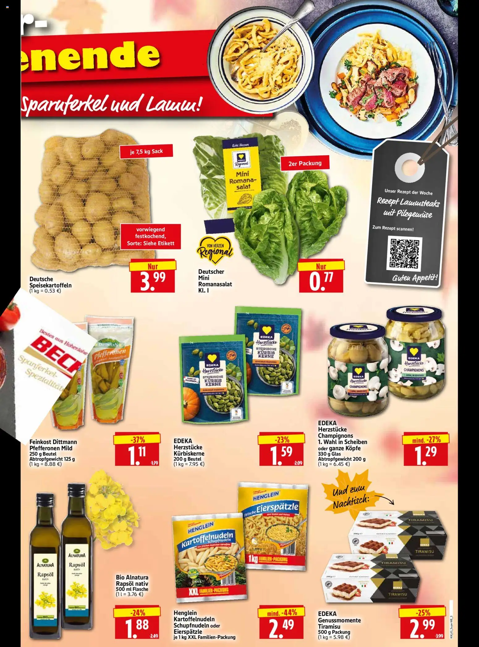 Vorschau von dem Prospekt des Geschäftes HERKULES, gültig ab dem 22.10.2026 - Kürbis, Salat, Champignons, Rapsöl