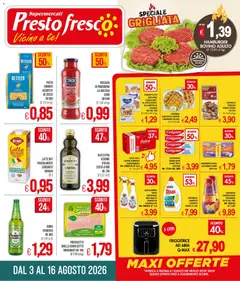 Anteprima dell'opuscolo Presto Fresco volantino dal negozio Presto Fresco valido da 03/08/2026