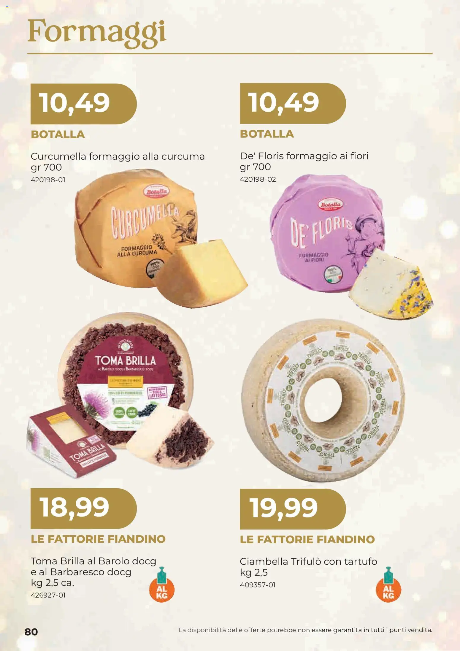 Anteprima dell'opuscolo Sogegross volantino Strenne dal negozio Sogegross valido da 27/10/2026 - Fiori, Tartufo, Ciambella, Formaggio