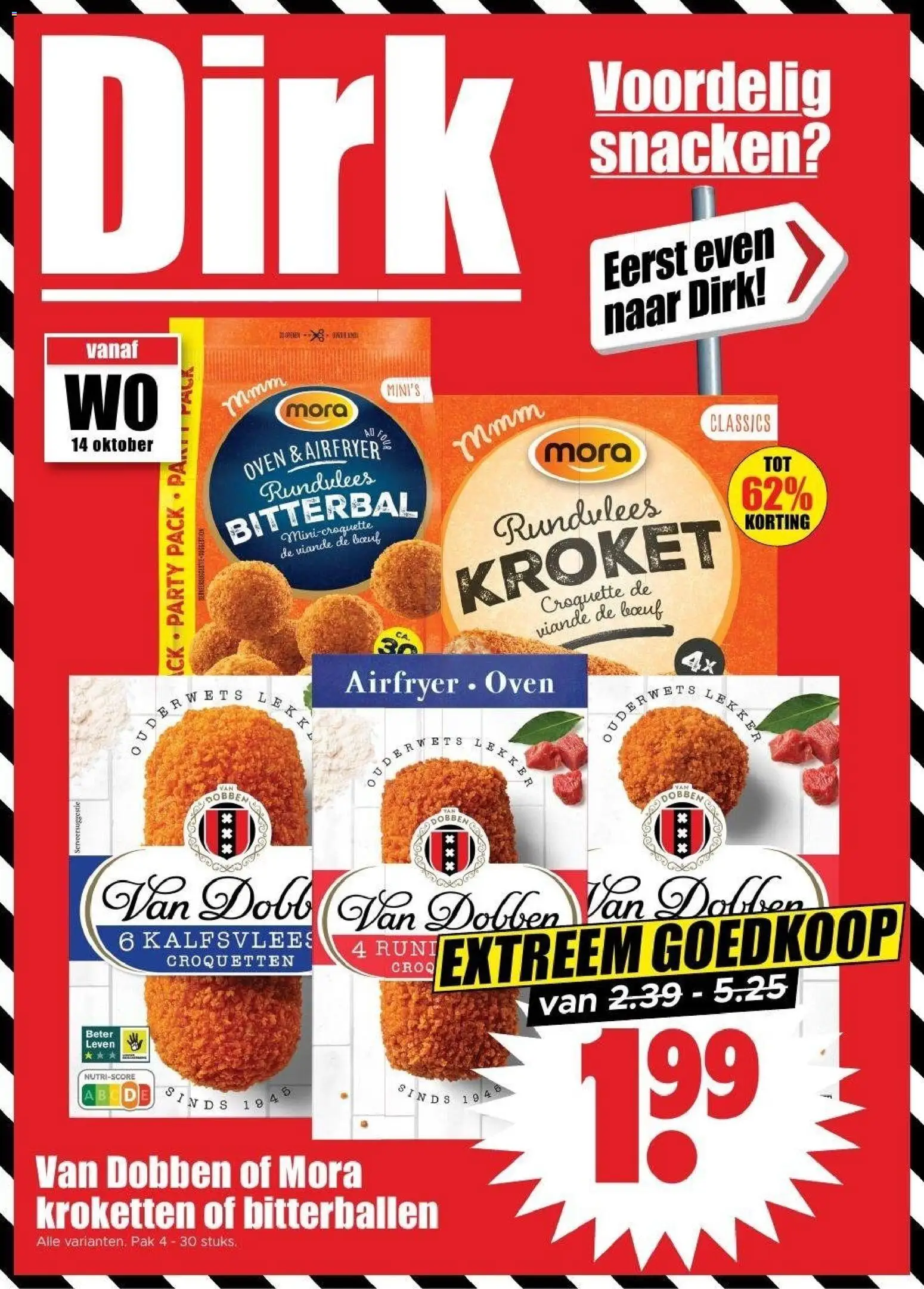 Voorbeeld van Dirk folder van winkel Dirk geldig vanaf 14-10-2026 - Kroketten, Oven, Rundvlees, Kalfsvlees