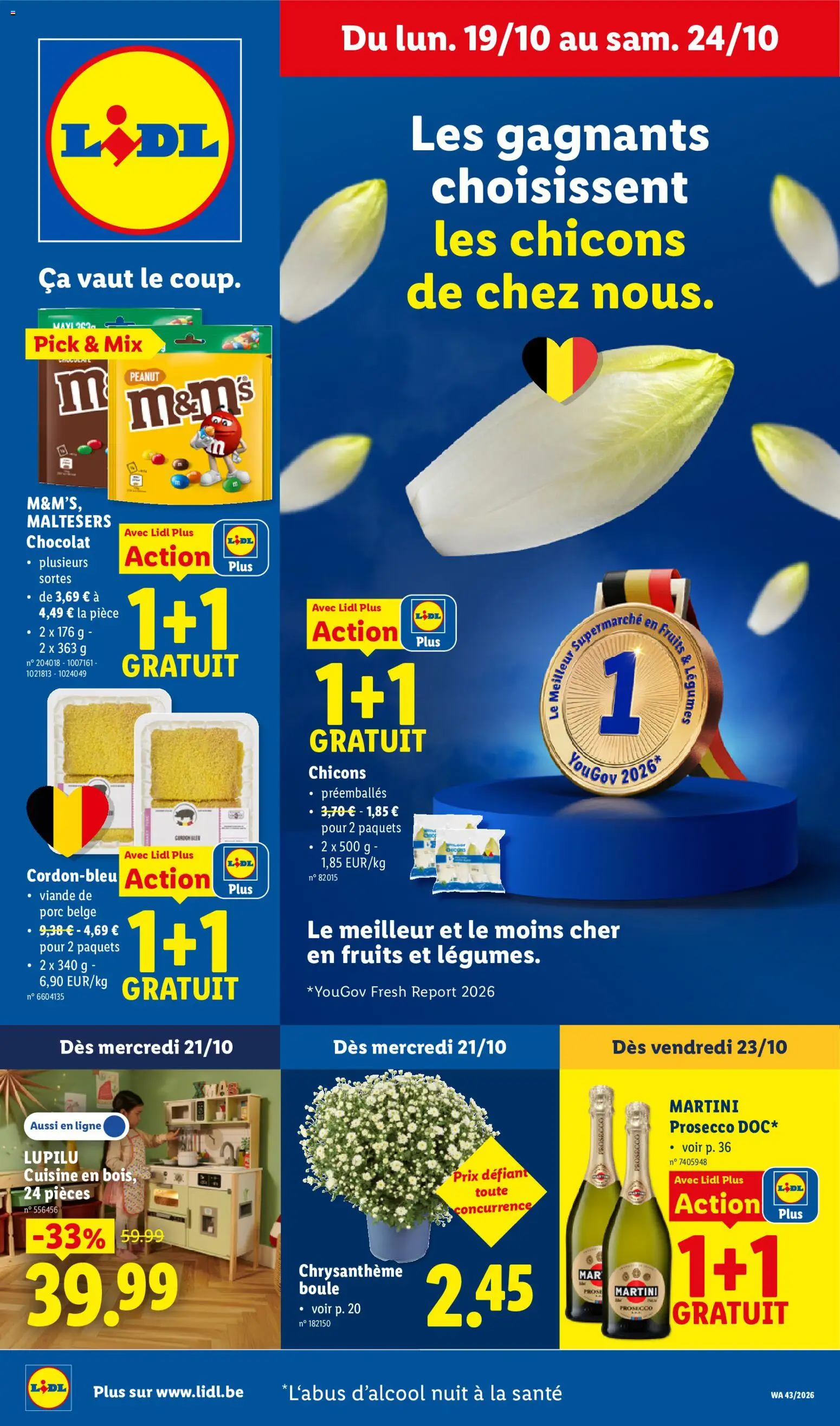 Voorbeeld van Lidl Folder semaine Folder week 43 van winkel Lidl geldig vanaf 19/10/2026 - La, Prosecco, Martini, Martini Prosecco