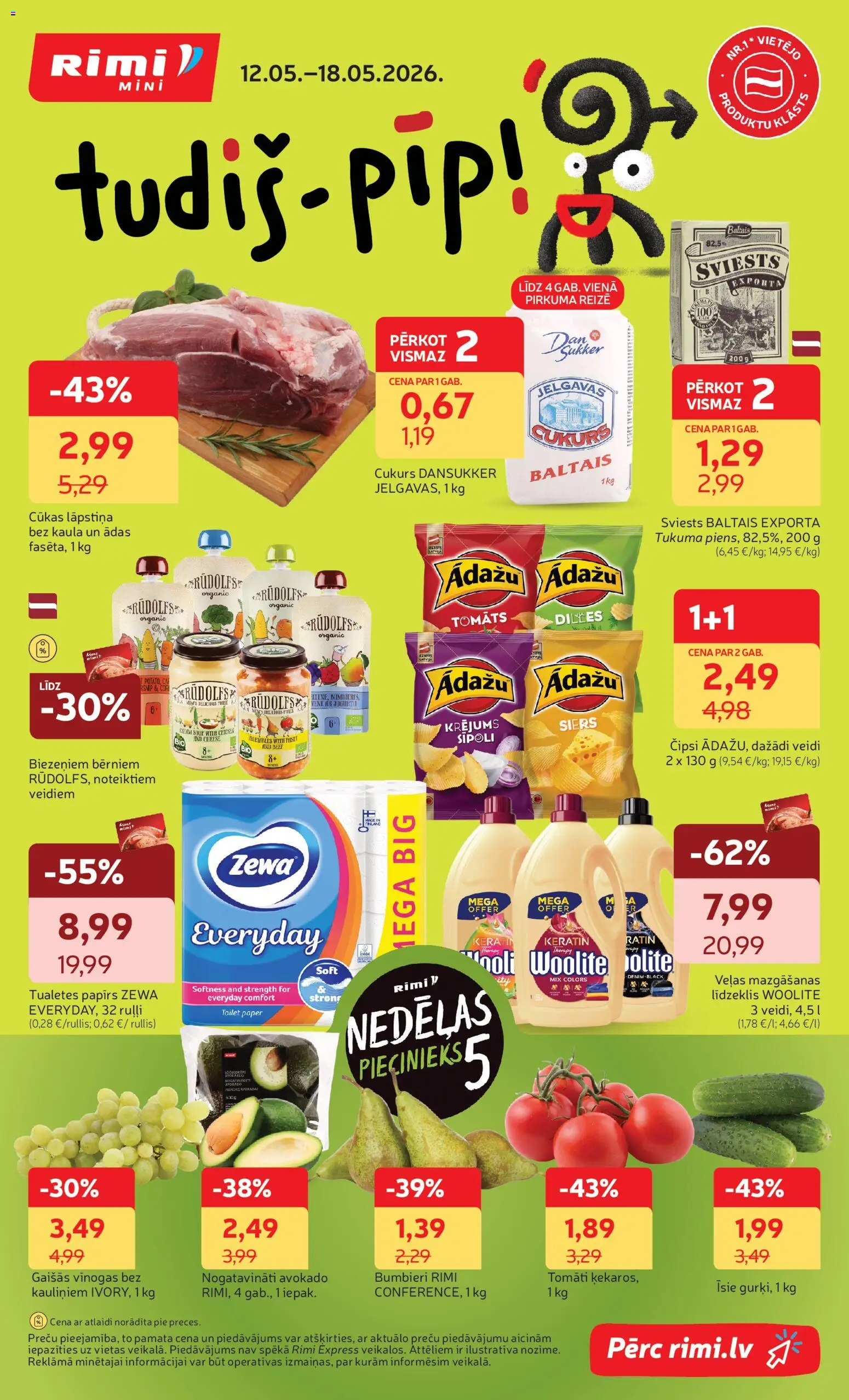 Skatīt Rimi akciju bukletu, derīgs no 12.05.2026.