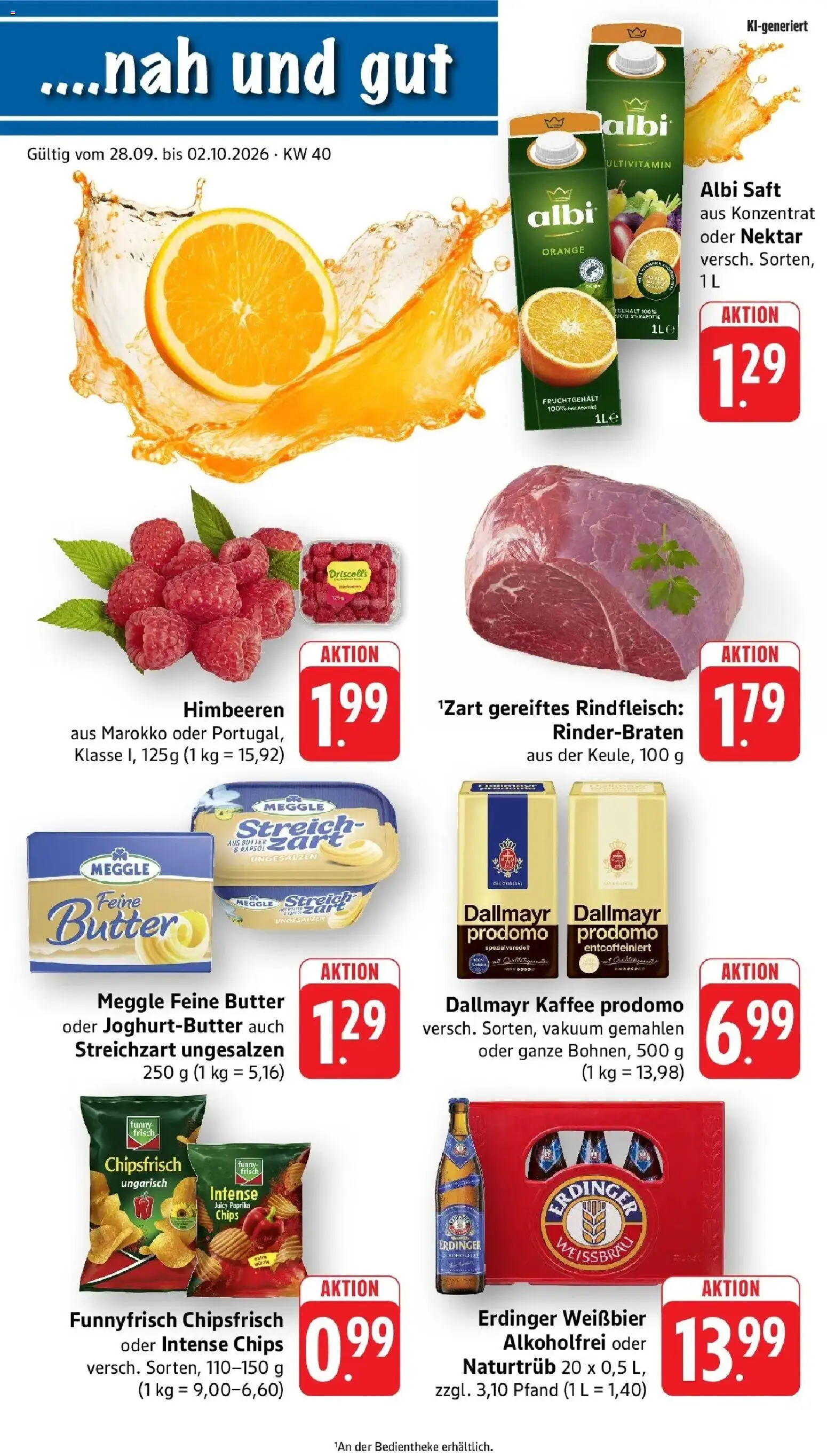 Vorschau von dem Prospekt des Geschäftes nah & gut, gültig ab dem 28.09.2026