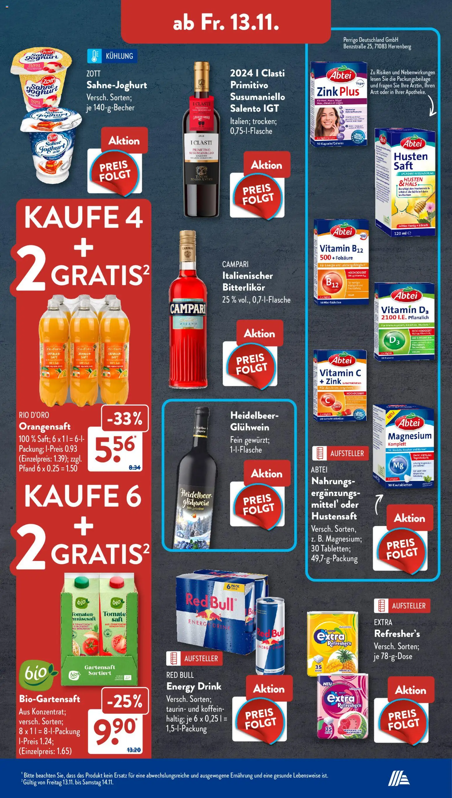 Vorschau von dem Prospekt des Geschäftes Aldi Süd, gültig ab dem 09.11.2026