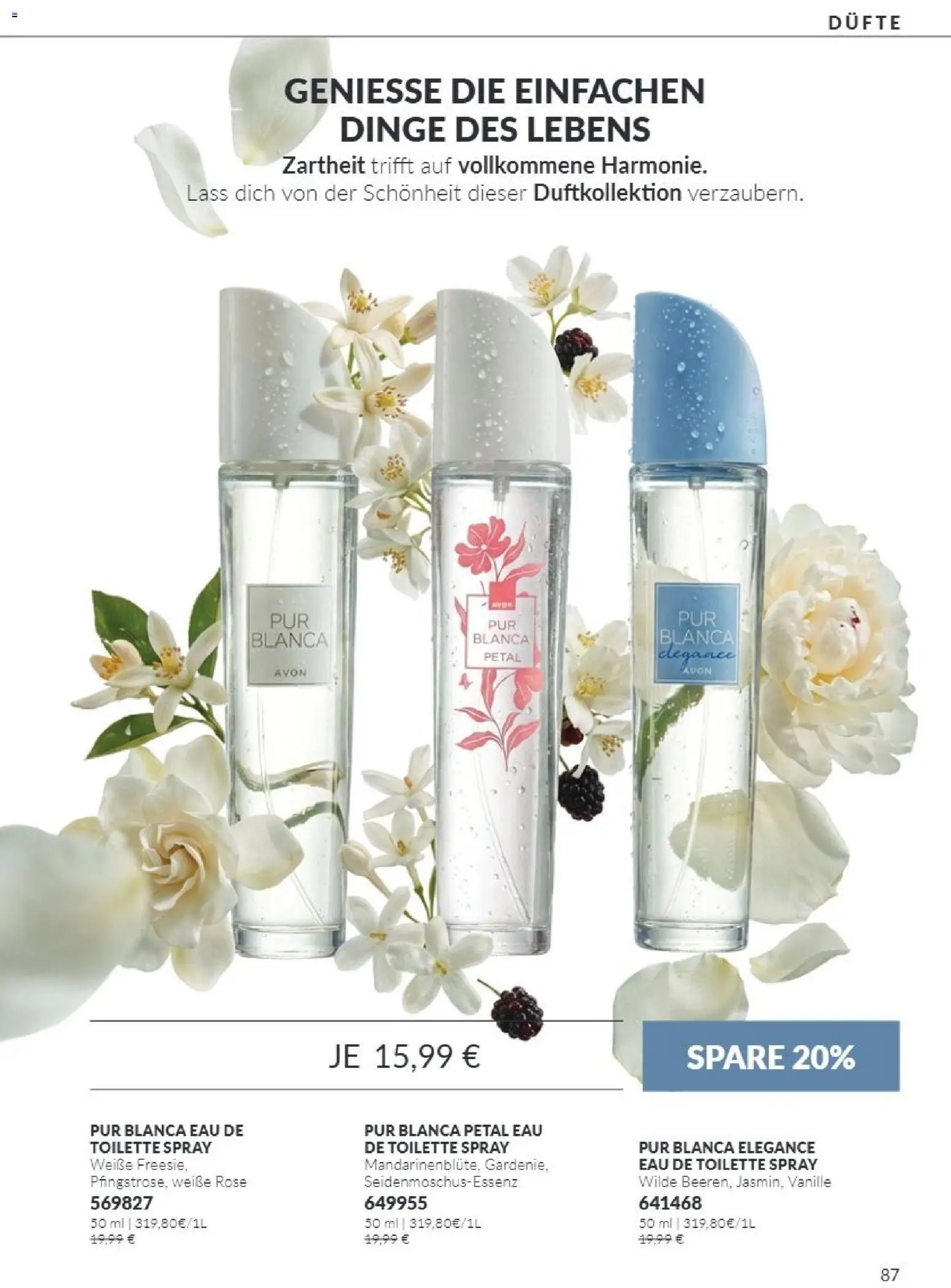 Vorschau von dem Prospekt des Geschäftes Avon, gültig ab dem 01.10.2026 - Toilette, Eau de Toilette, Vanille