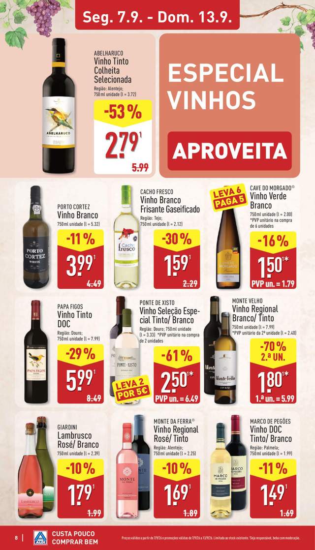 Novo folheto Aldi a partir de 07/09