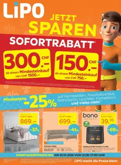 Vorschau des Merkblatts Lipo aktionen vom Shop Lipo gültig von 20.10.2026 bis 02.11.2026