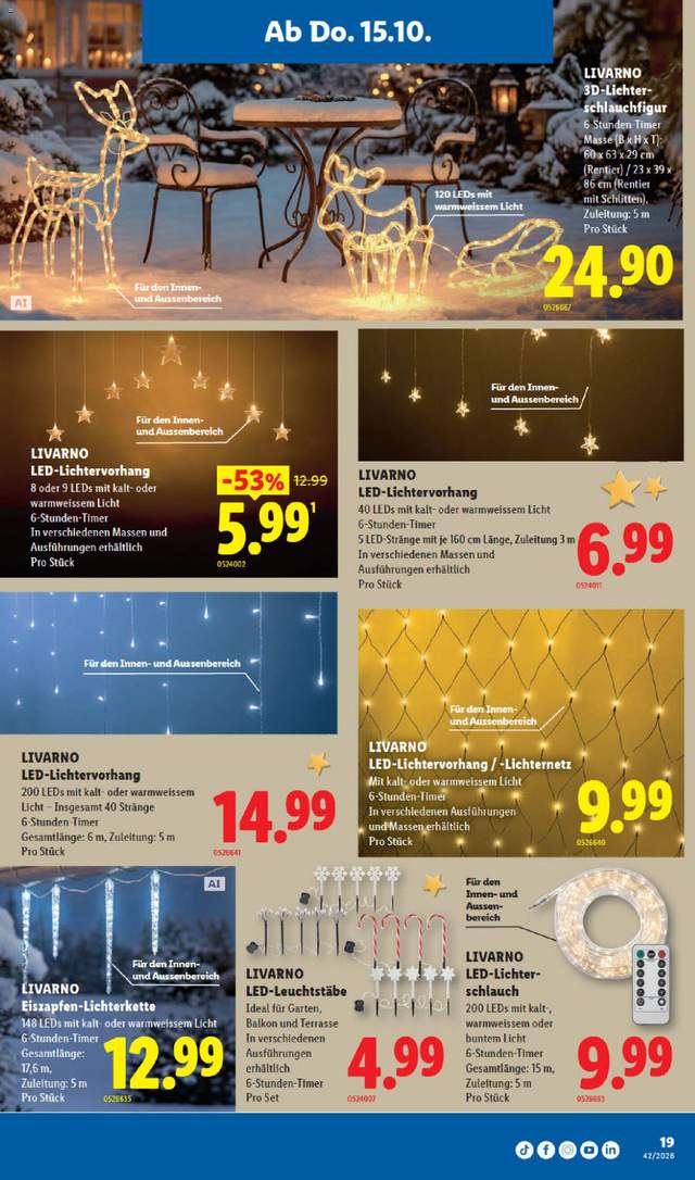 Neue Lidl Aktionen ab 15.10.