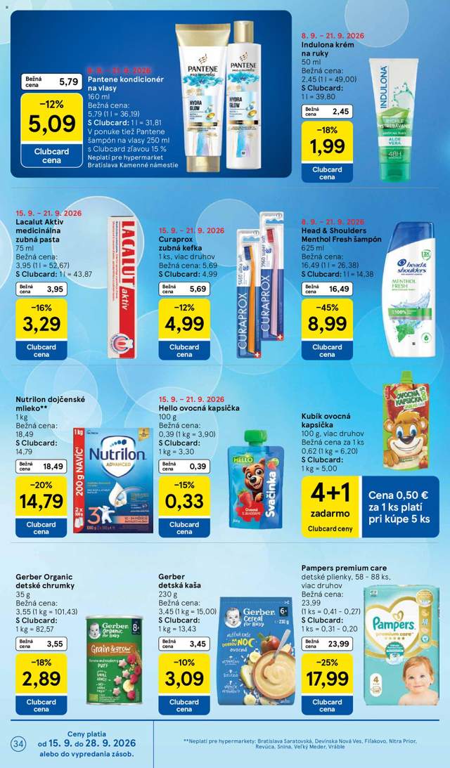 Nový Tesco leták od 16.09.