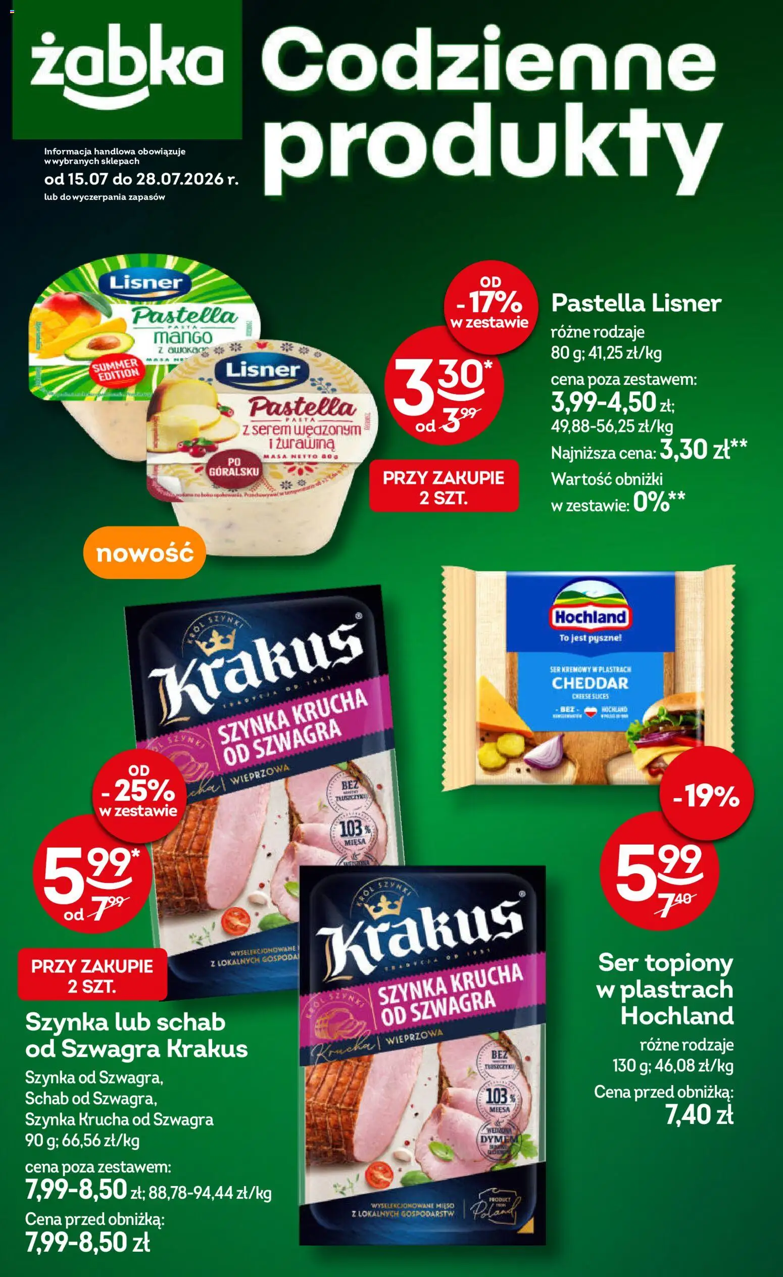 Pogląd gazetki "Żabka gazetka - Codzienne produkty" ze sklepu Żabka ważnej od 15.07.2026