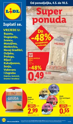 Pregled letka Lidl Super ponuda trgovine Lidl vrijedi od 04.05.2026