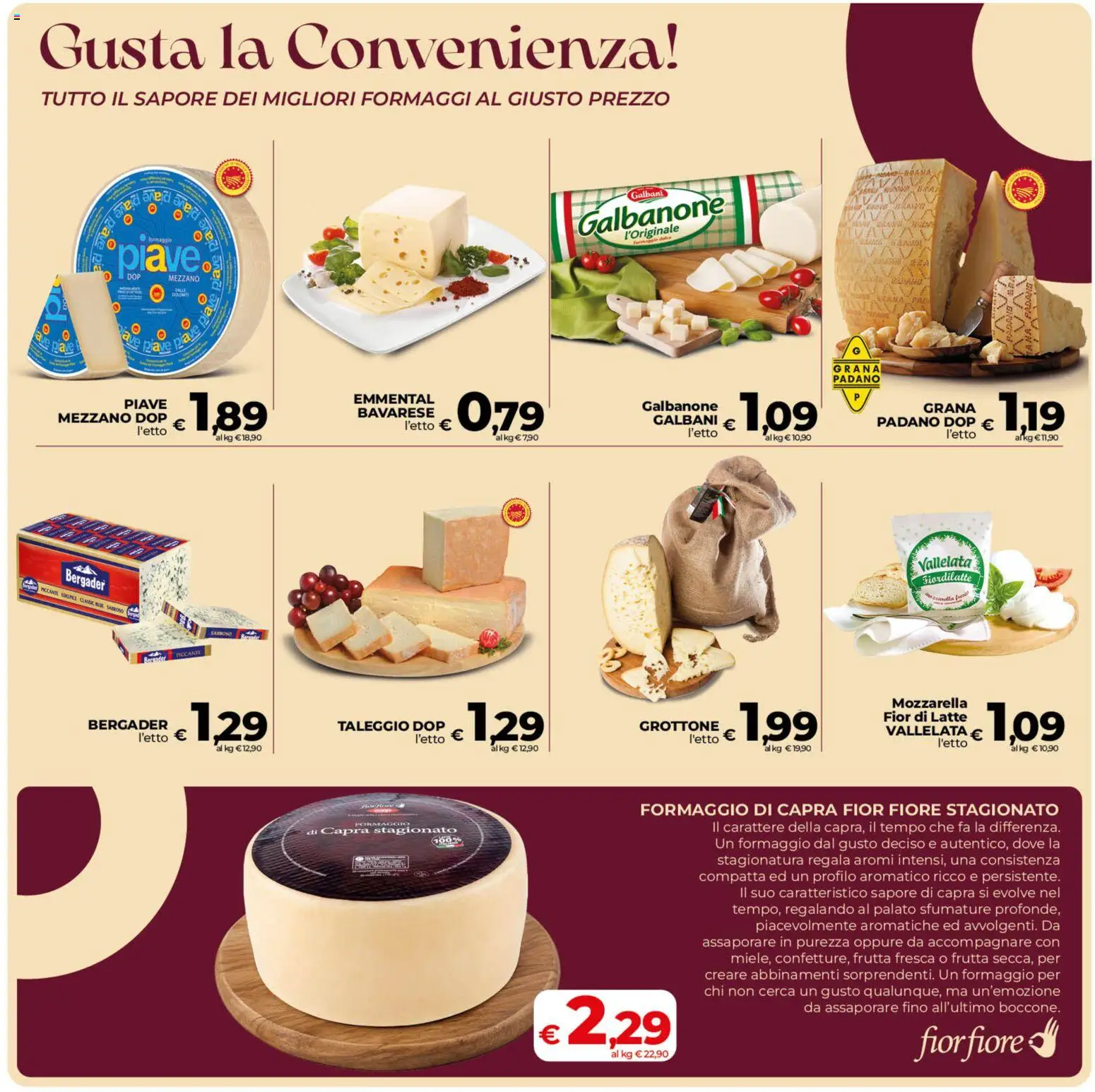 Anteprima dell'opuscolo COOP volantino Ragusa dal negozio COOP valido da 23/10/2026 - Latte, Frutta, Formaggio, Mozzarella, Grana Padano, Emmental, Formaggio di capra