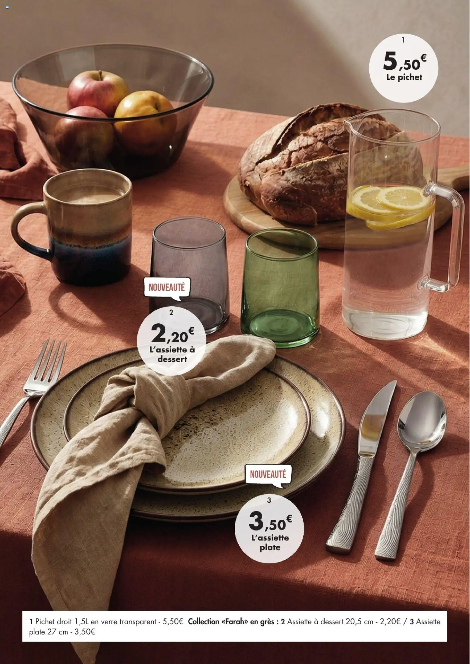 Prévisualisation de E.Leclerc La table d'automne 2026 du magasin E.Leclerc formulaire valide 01/09/2026 - Dessert, Assiette