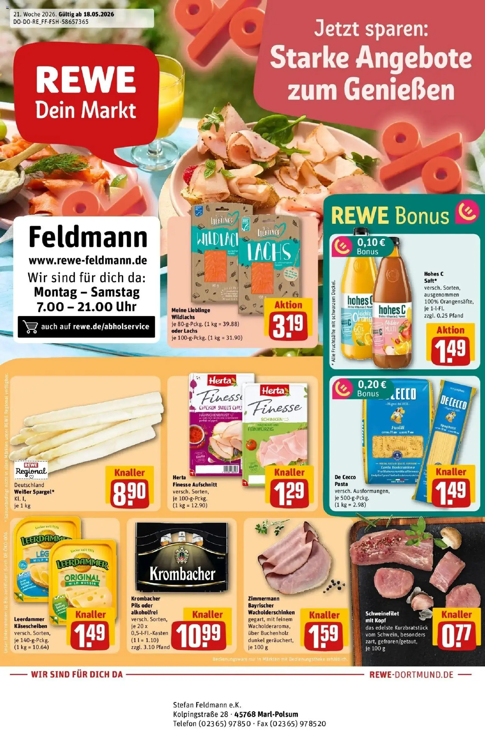 Vorschau von dem Prospekt des Geschäftes Rewe, gültig ab dem 17.05.2026