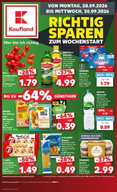 Vorschau von dem Prospekt des Geschäftes Kaufland, gültig ab dem 28.09.2026