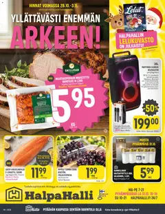 Kaupan Halpa Halli Halpa Halli tarjoukset esikatselu, voimassa 28/10/2026