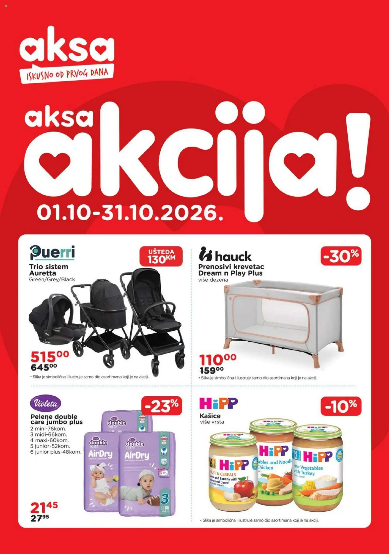 Pregled letka AKSA katalog trgovine AKSA vrijedi od 01.10.2026