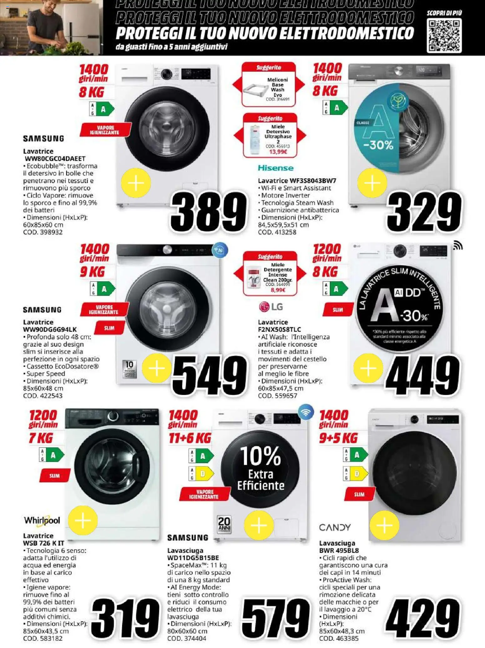 Anteprima dell'opuscolo Media World Black Friday dal negozio Media World valido da 30/10/2026 - Samsung, Acqua, Lavatrice, Miele, Lavasciuga, Detergente