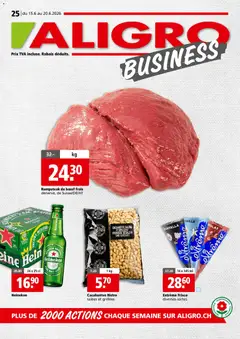 Vorschau des Merkblatts Aligro aktionen Business Chavannes, Matran, Genève, Sion vom Shop Aligro gültig von 15.06.2026 bis 20.06.2026