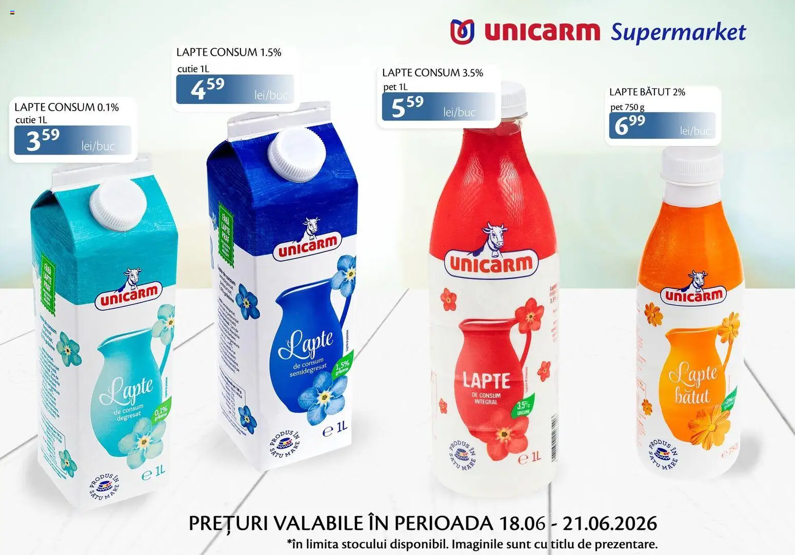 Previzualizarea de cataloage: Unicarm Unicarm Catalog Produse lactate valabil de la 18.06.2026