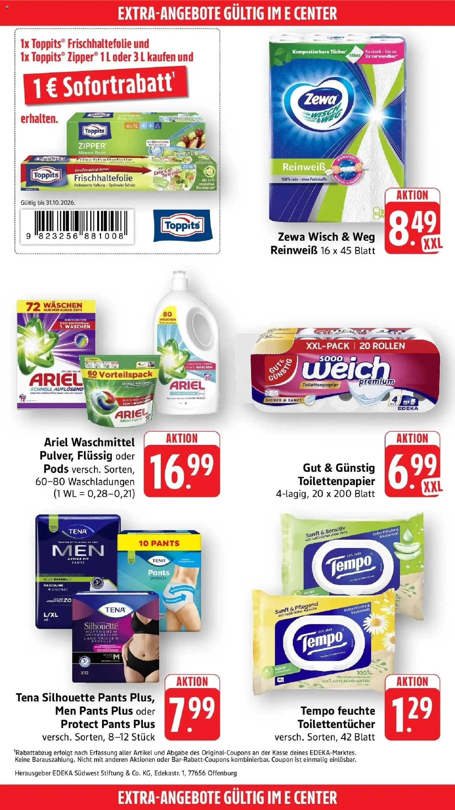 Vorschau von dem Prospekt des Geschäftes Edeka, gültig ab dem 26.10.2026