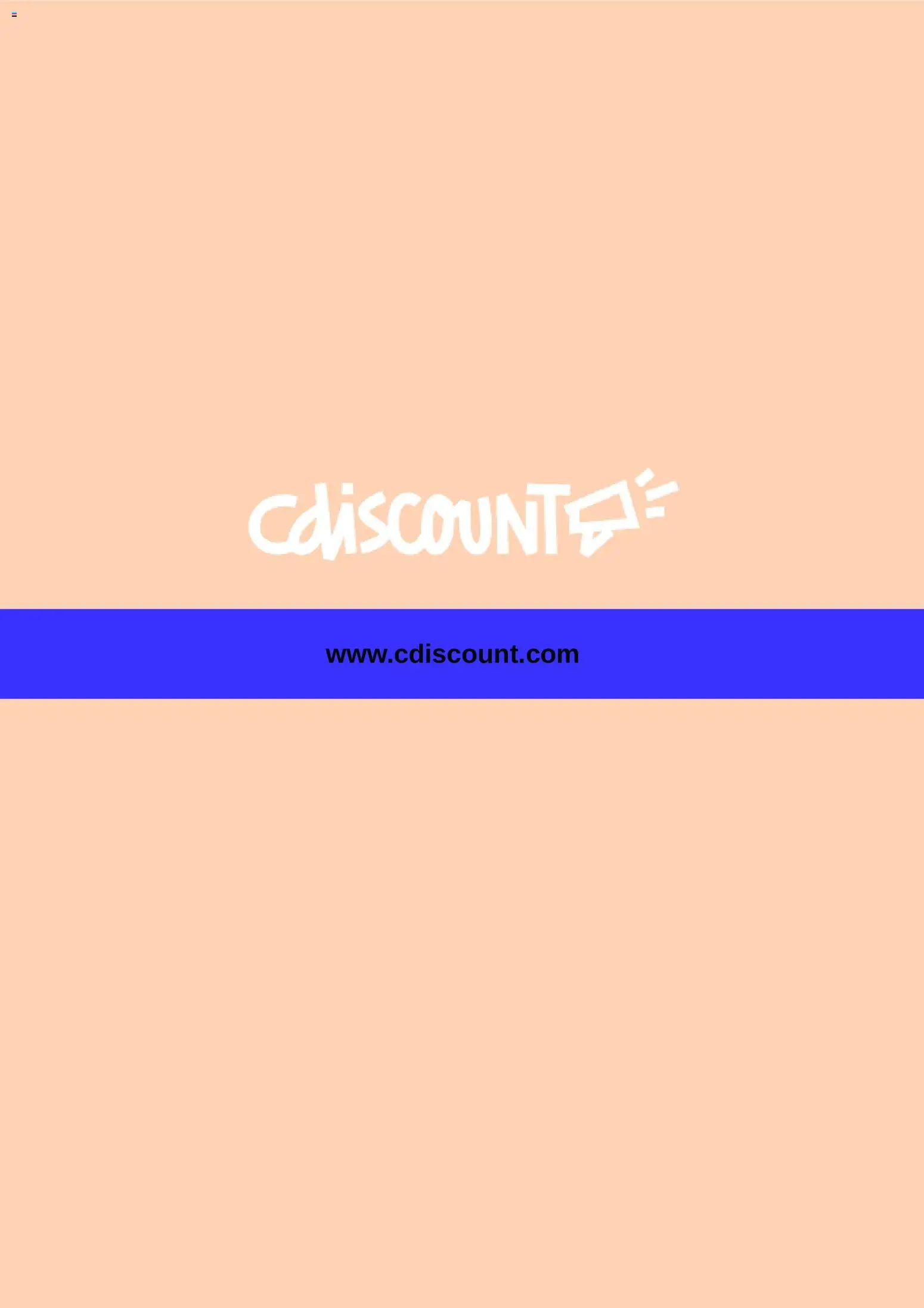 Prévisualisation de Cdiscount catalogue du magasin Cdiscount formulaire valide 28/08/2026
