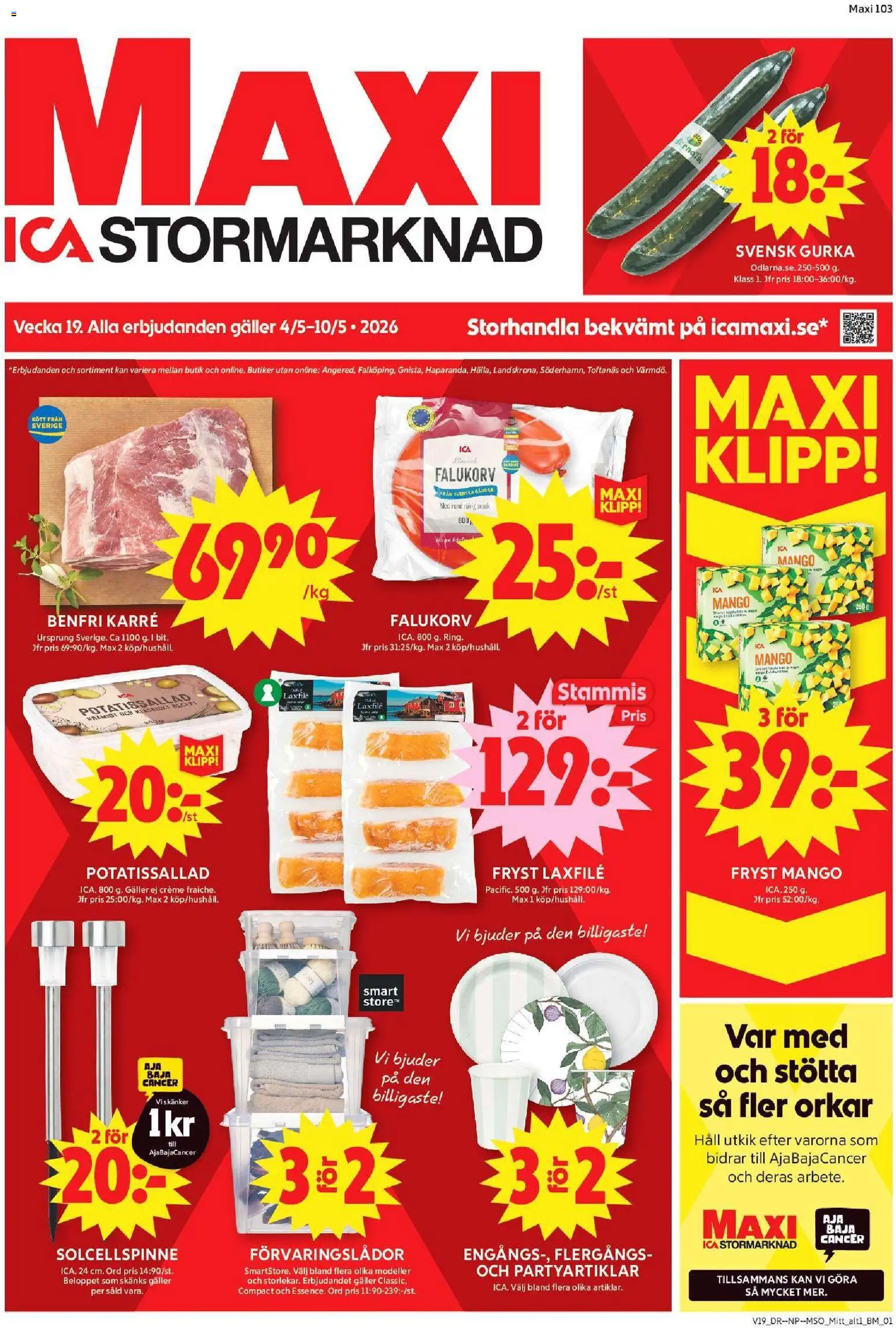 Förhandsgranska reklamblad Enköping från butik ICA Maxi gäller från 04/05/2026